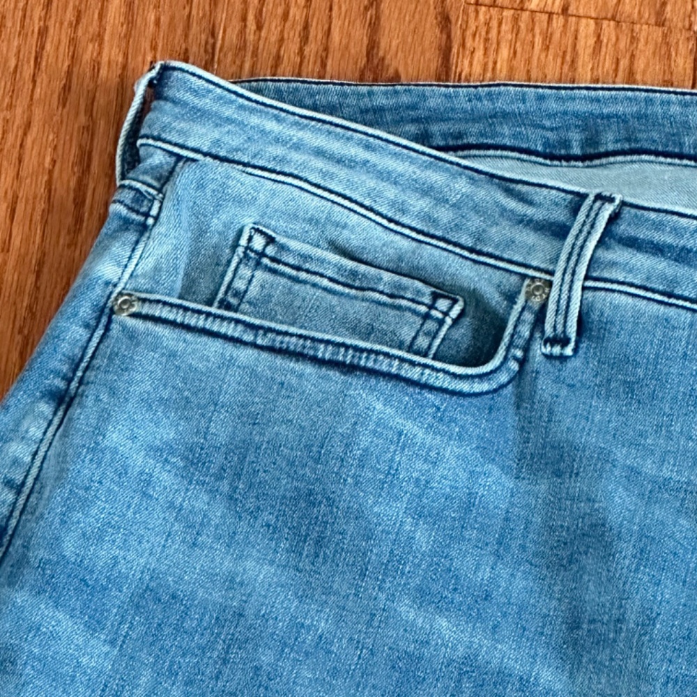 NYDJ Curve 360 Straight Ankle Slit Cropped Jeans Women's Size 24 - Picture 2 of 11